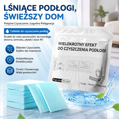 PKNEW®🫧 Tabletki do mycia podłóg🍇 – Uniwersalny środek czyszczący do powierzchni drewnianych, laminatowych, płytek oraz ścian w kamperach, o działaniu antybakteryjnym i odświeżającym.