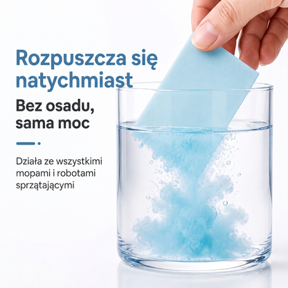 PKNEW®🫧 Tabletki do mycia podłóg🍇 – Uniwersalny środek czyszczący do powierzchni drewnianych, laminatowych, płytek oraz ścian w kamperach, o działaniu antybakteryjnym i odświeżającym.